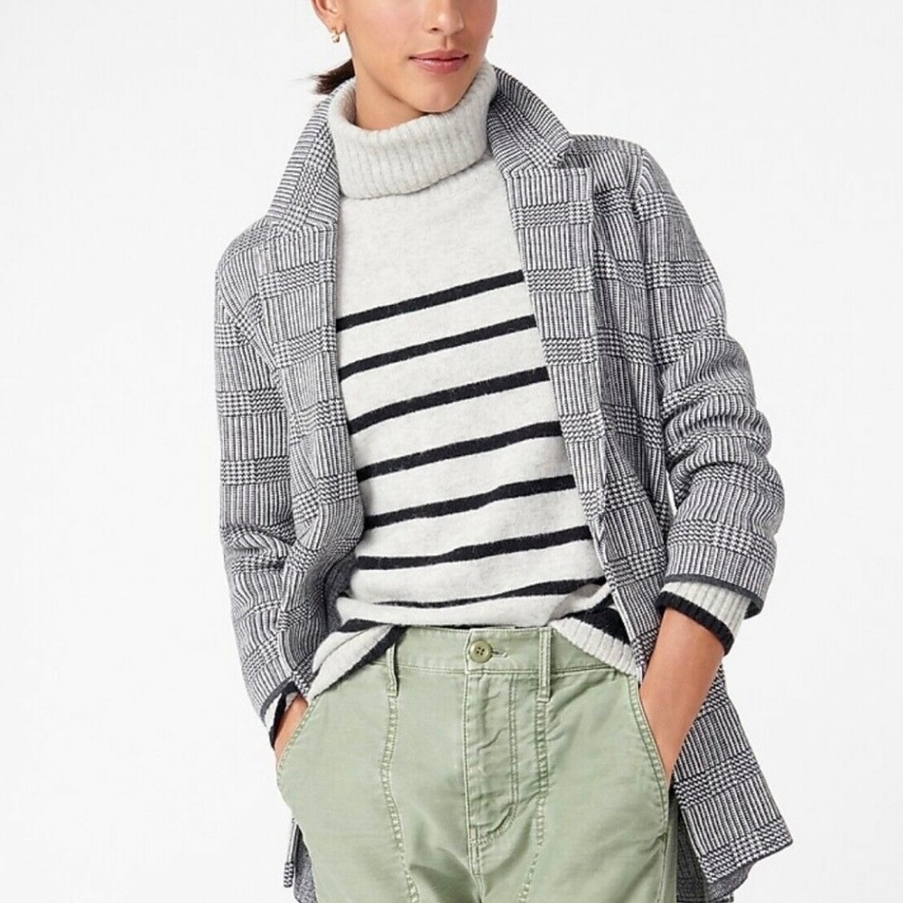 Jcrew open front sweater blazer